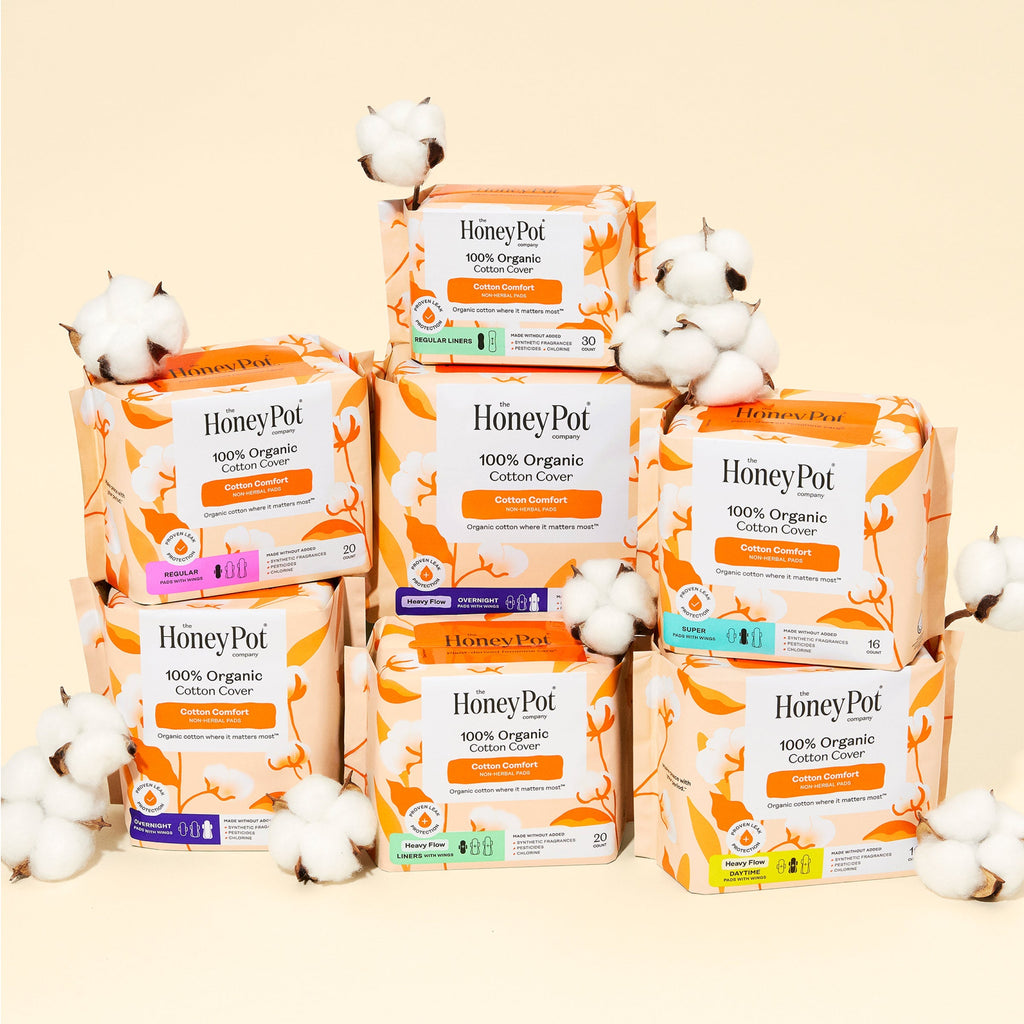 Organic Cotton Comfort Cover Overnight Pads